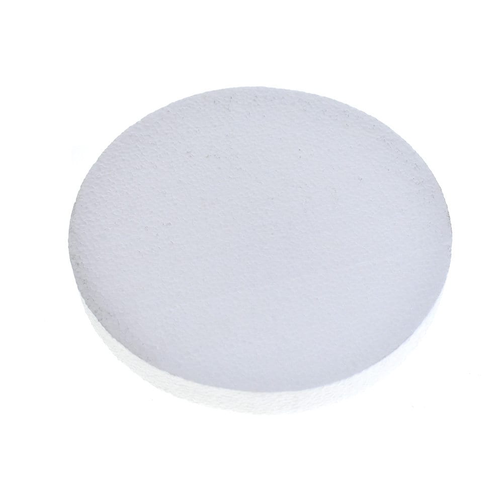 Poly Foam Disk White 8-inch 