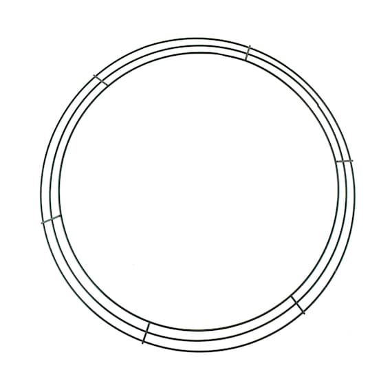 Wire Wreath Frame Green 15 3 4 inch Etsy