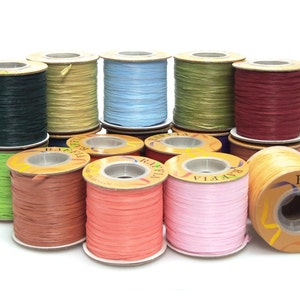 Matte Raffia Ribbon Gift Packaging, 1/4-inch, 100-yard