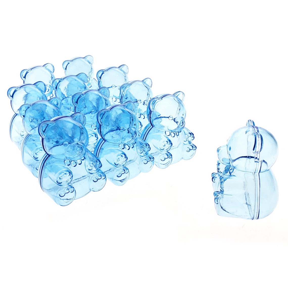 Baby Shower Plastic Teddy Bear Favor Box 21/2inch 12count Etsy