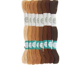 Cotton Embroidery Floss, Natural Selection, 8.7-Yard, 8-Count