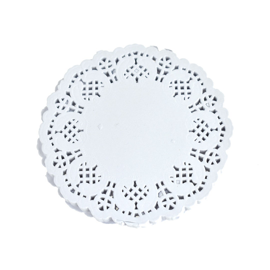 Round Paper Lace Doilies White 41/2inch 30count Etsy