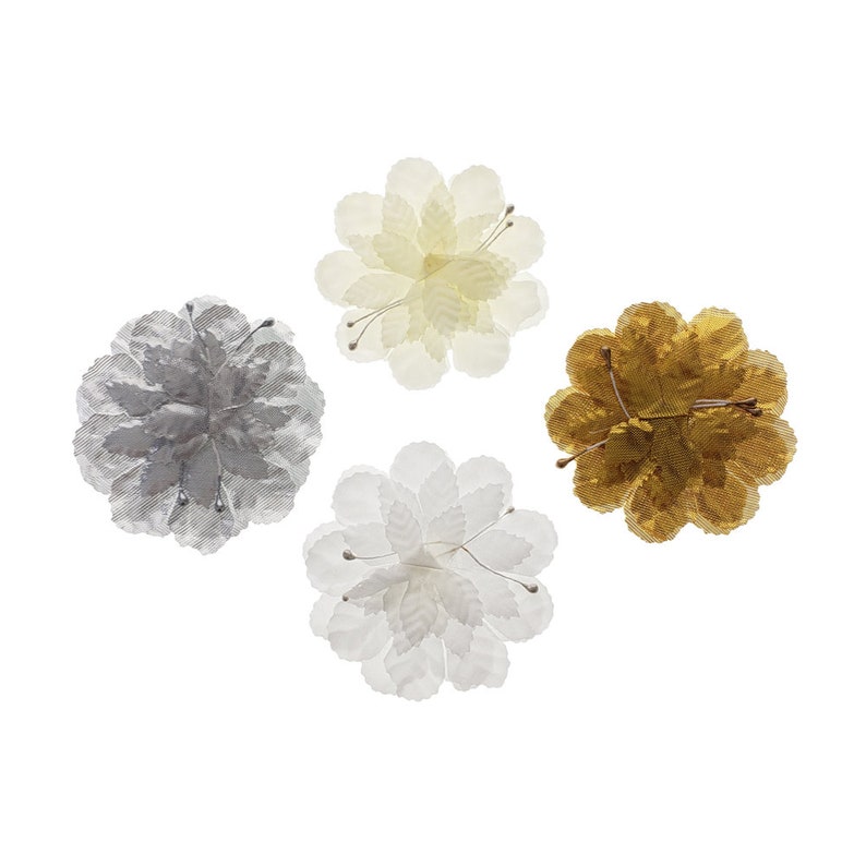 Artificial Silk Flat Carnations 3inch 12piece Etsy