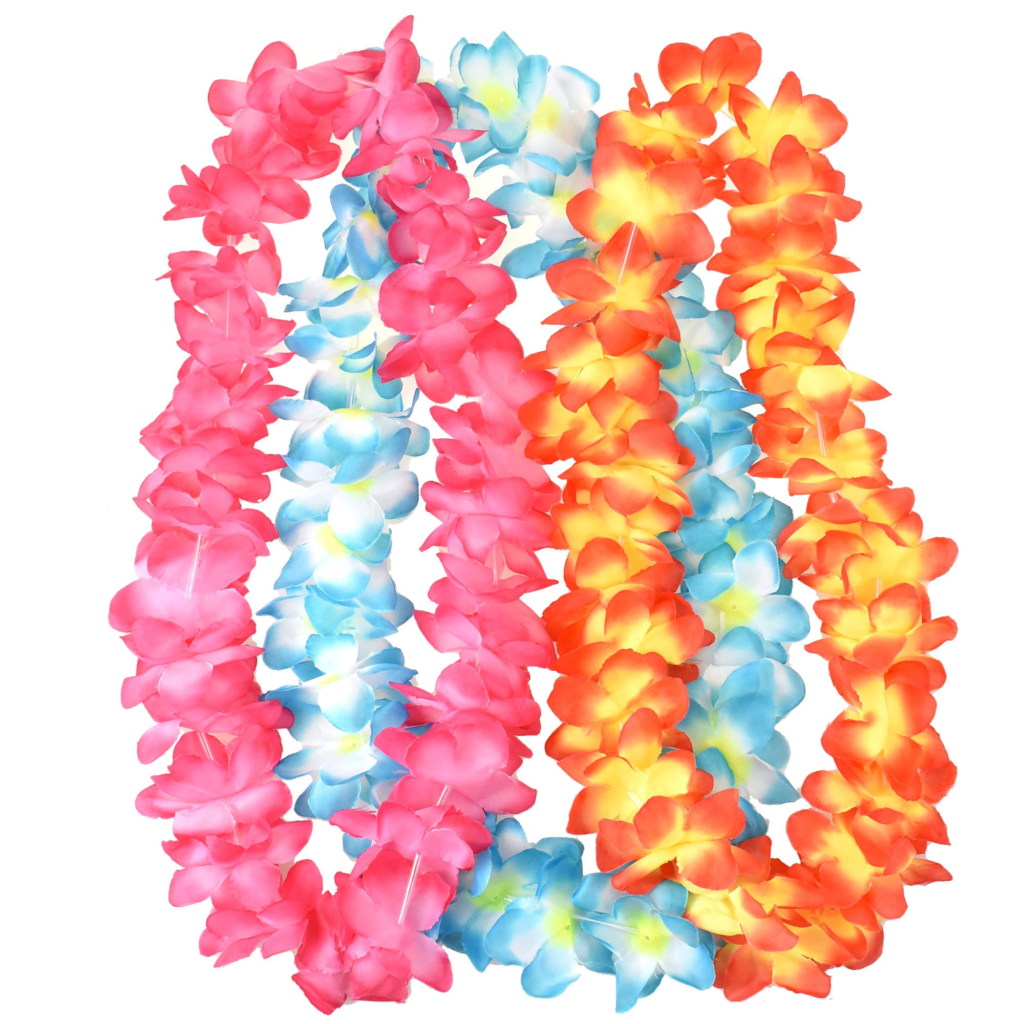 Tropical Summer Flowers Fabric Lei 22-Inch 3-Piece Etsy 日本