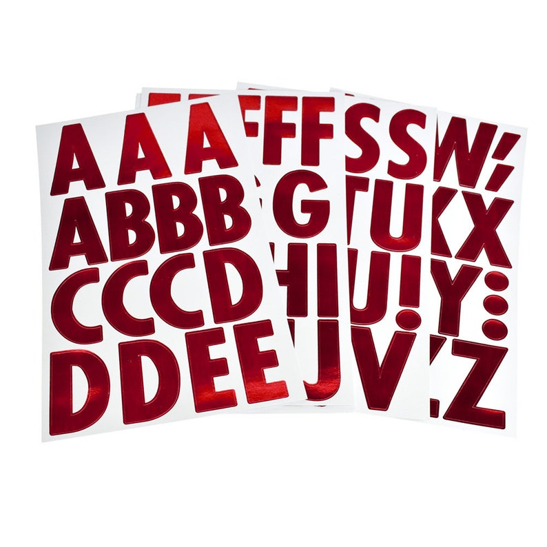 Big Font Alphabet Letter Stickers Caps 3-Inch 82-Count | Etsy