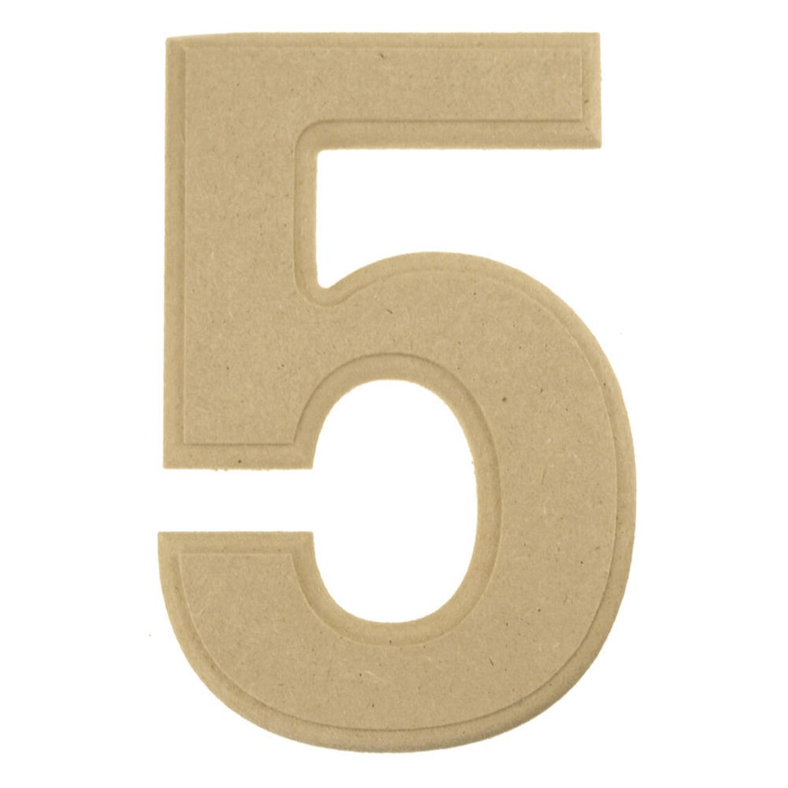 Beveled Wooden Numbers Natural 6Inch Etsy