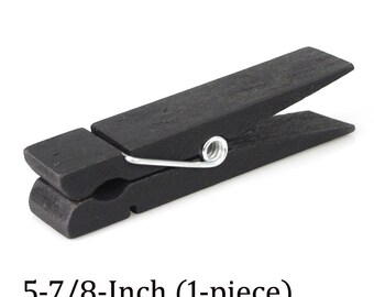 Chalkboard Pegs Wood Clothespins, Black