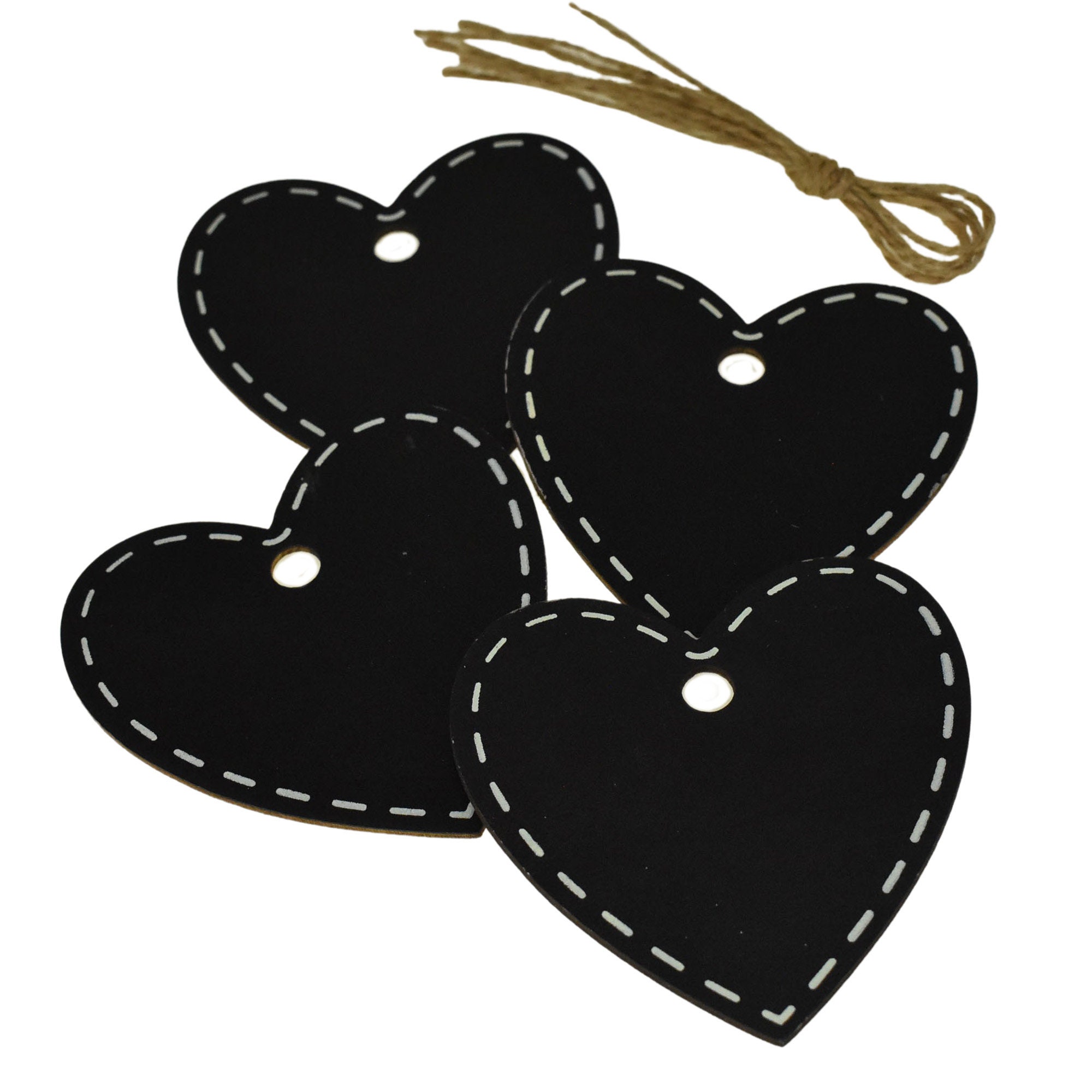 Heart shaped chalkboard labels