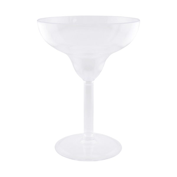 Plastic Large Margarita Glass Vase Table Centerpiece, Clear