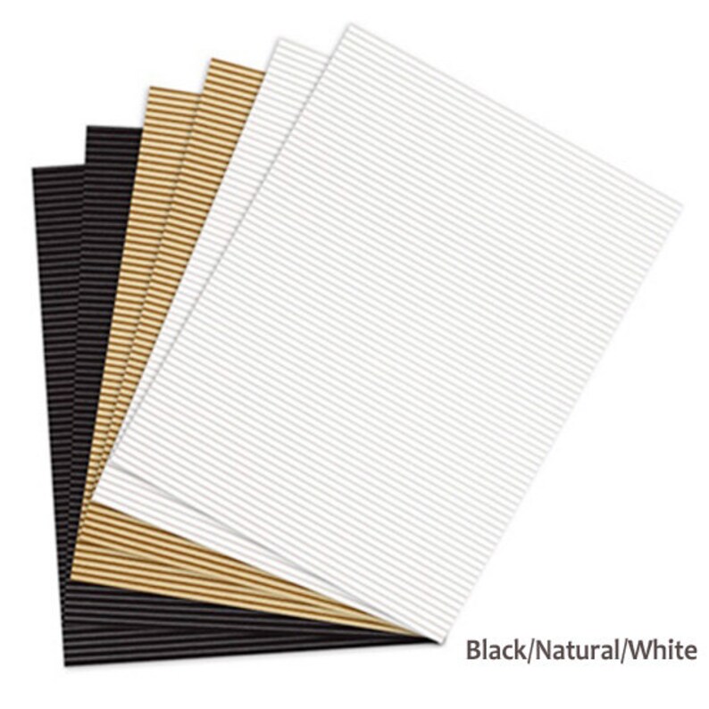 Corrugated Paper Cardstock Sheets Assorted 11inch Etsy UK