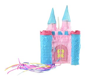 Family Fun Princess Castle Piñata, Pink, 15-1/2-Inch