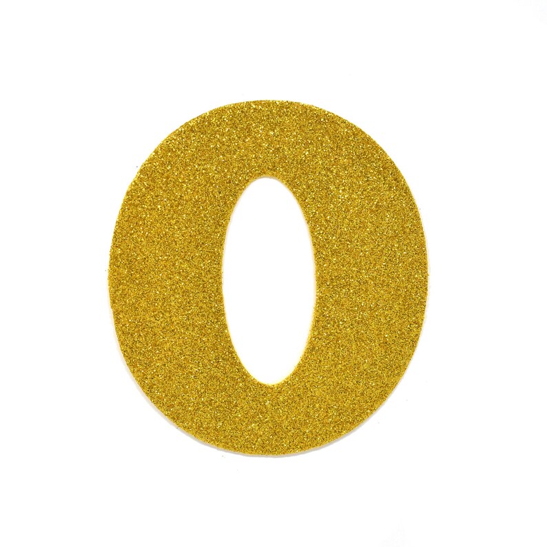 eva glitter foam letter cut out o gold etsy