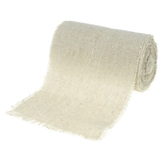 Linen Ribbon w/Fringe Edge 2 wide x 5 yds - Quick Candles