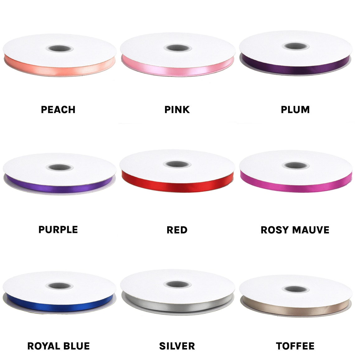 Single Faced Satin Ribbon, 1/4-inch, 100-yard - Etsy