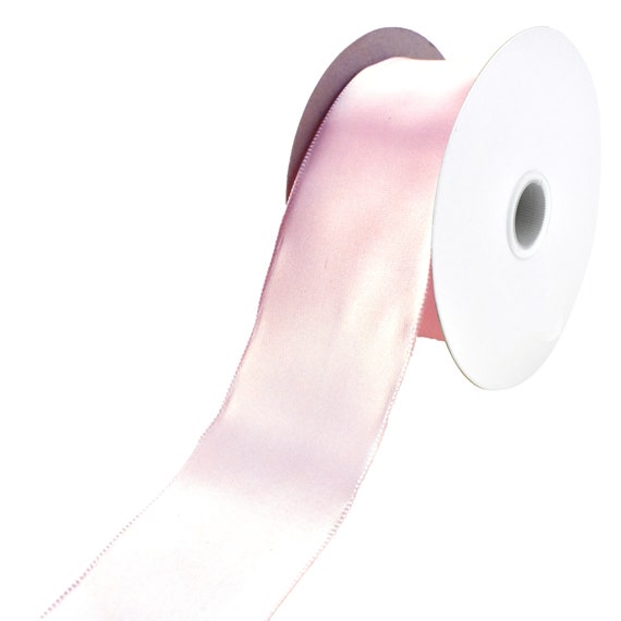 Soft Single Faced Satin Wired Ribbon, 1-1/2-inch, 10-yard Light