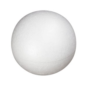 Poly Foam Ball DIY Projects, White, 1-count