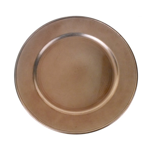 Rose Gold Charger Plates Etsy