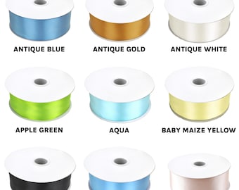 Single Faced Satin Ribbon, 1-1/2-inch, 50-yard