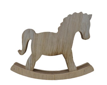 DIY Wood Rocking Horse, 6-Inch