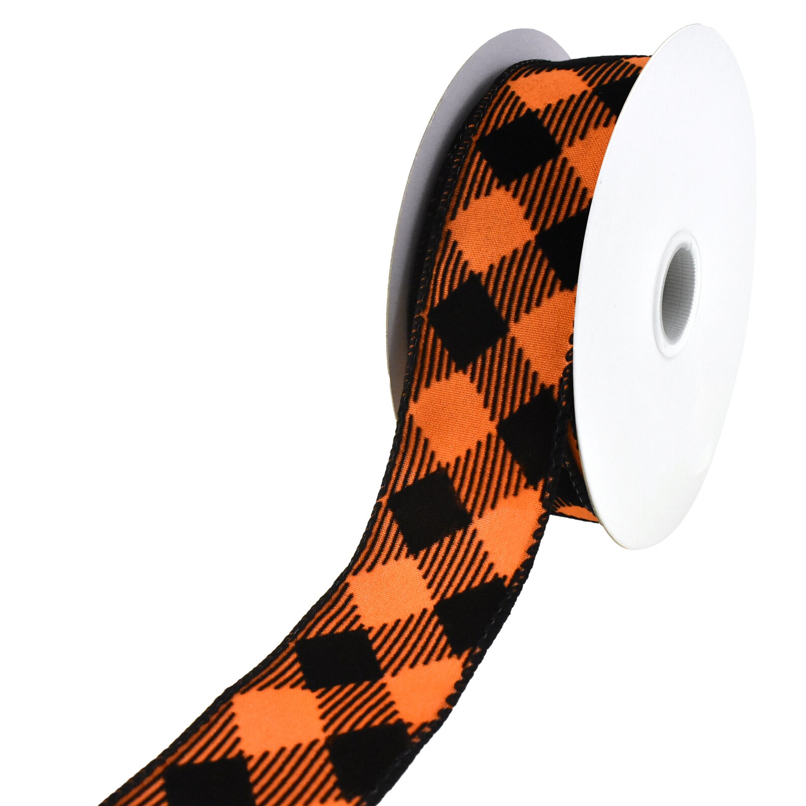 Flocked Diagonal Checkered Wired Ribbon, 1-1/2-inch, 10-yard - Etsy