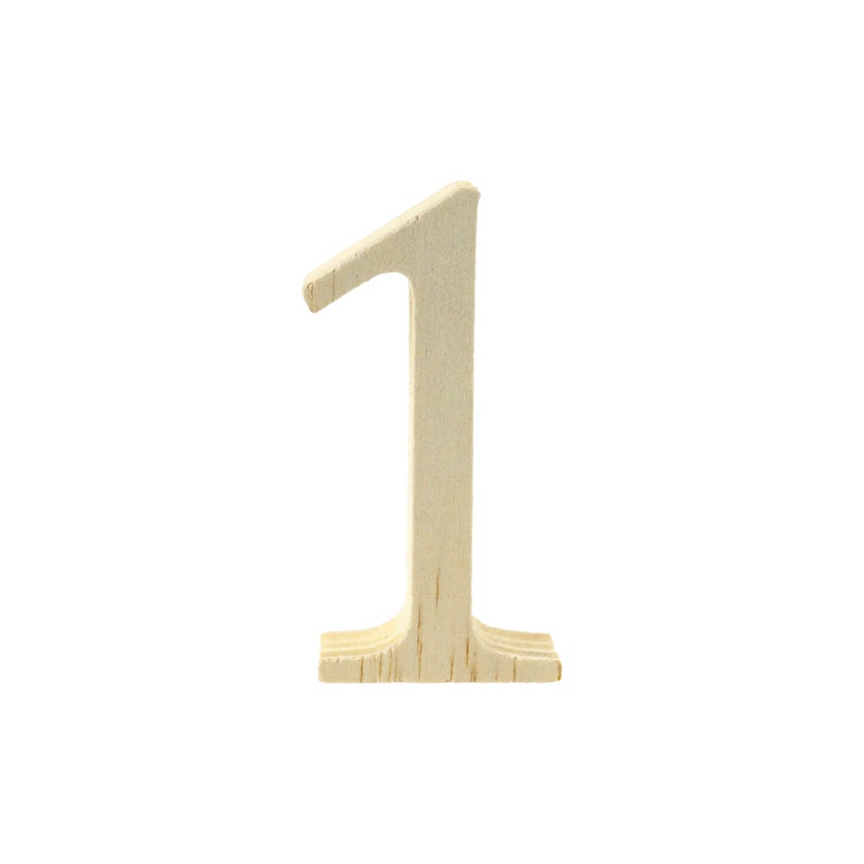 3-Count 2-Inch Pine Standing Wood Number 1