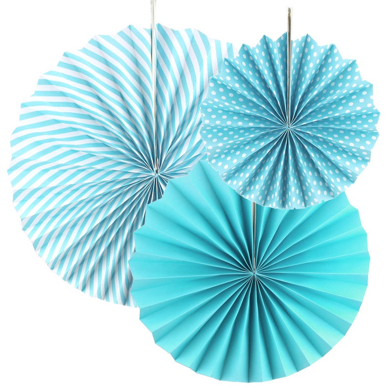 Paper Rosette Pinwheel Party Backdrop Fans Assorted Sizes Etsy