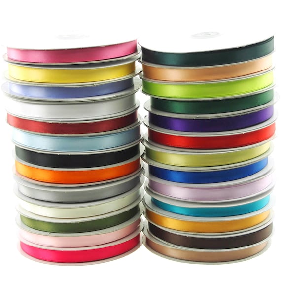 Double Face Satin Ribbon 2 inch Ribbon 20 Solid Color Ribbon Assortment 2  X