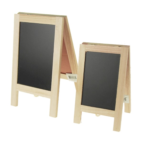 Chalkboard Wood Cork/Easel, Rectangle