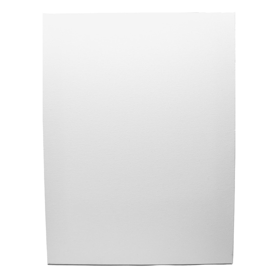 Premium Stretched Art Canvas Board, White, 18-inch 