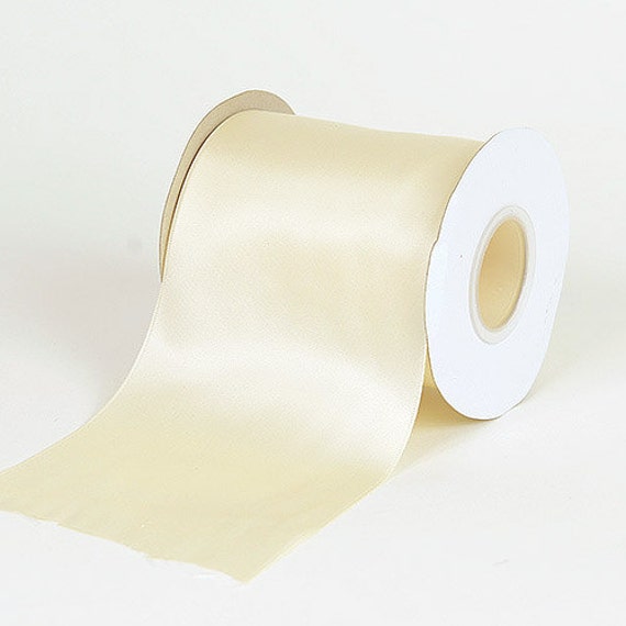  White Satin Ribbon 1-1/2 Inches x 25 Yards, Solid