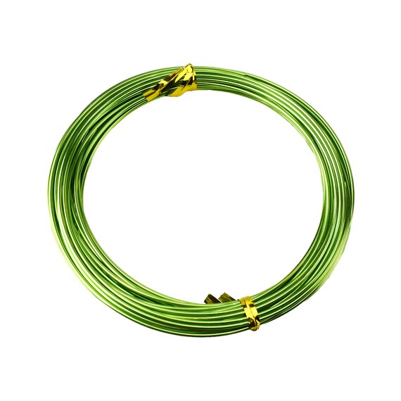 Homeford Aluminum Floral Wire, 18 Gauge, 18-Inch, 12-Count (Green)