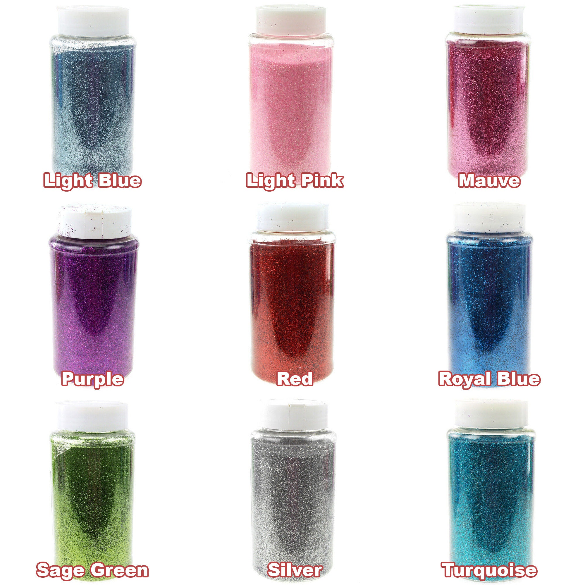 GLITTER Colors Ultra Fine Polyester Craft 16oz (1lb.) BULK Bottle