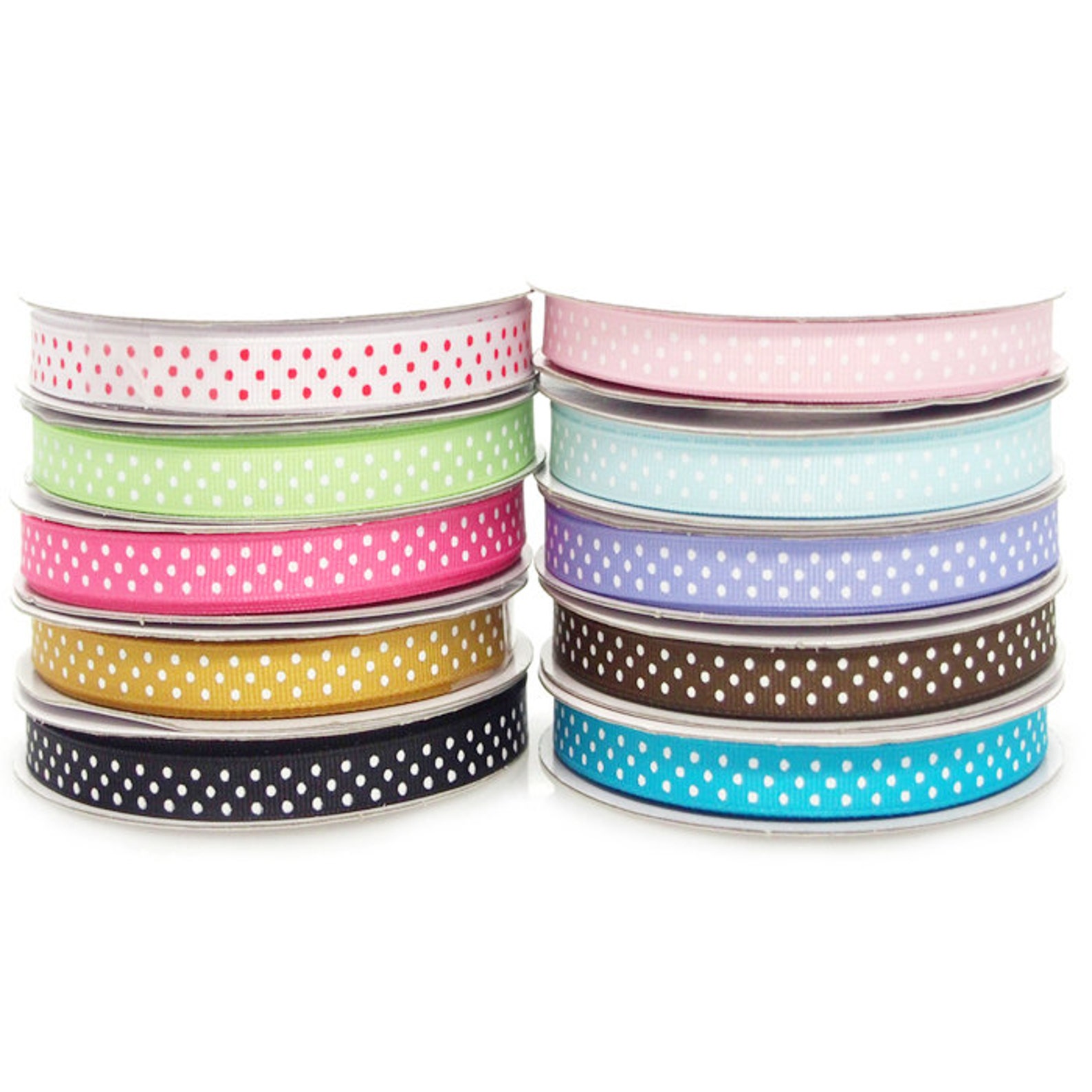 Swiss Dots Grosgrain Ribbon 3/8inch 25yard Etsy