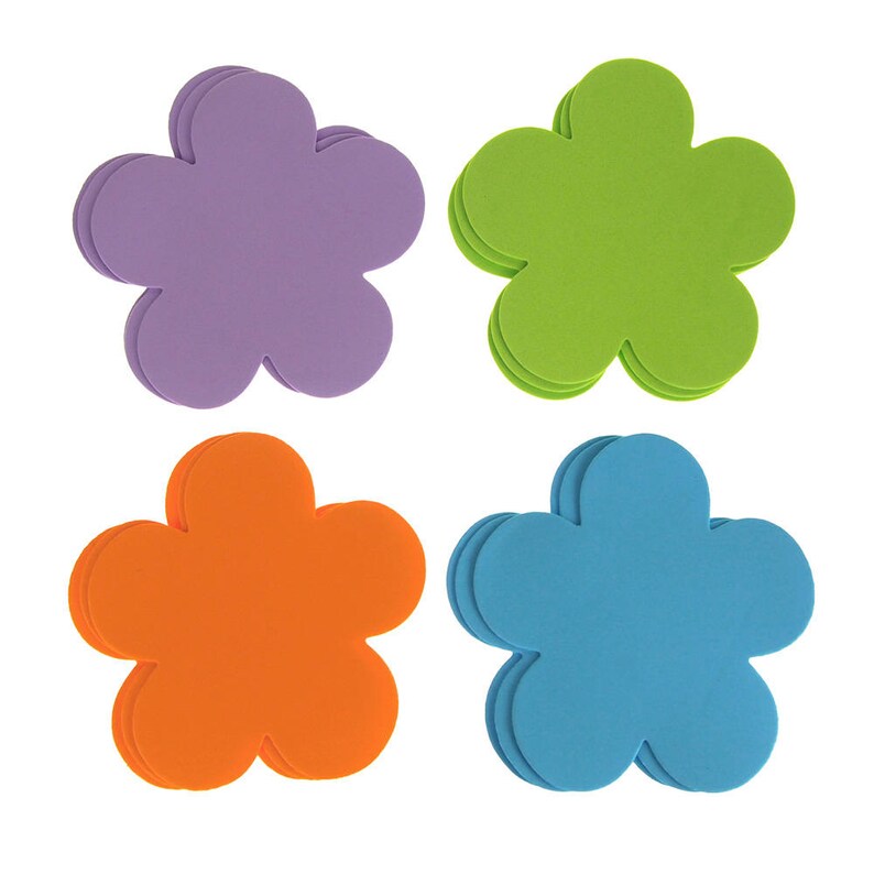 Daisy Flower Foam Shapes Assorted Color 51/2Inch 12Piece Etsy