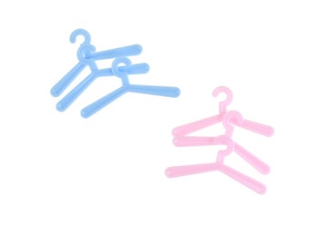 Mini Plastic Hanger Favor Embellishments, 2-1/4-Inch, 10-Piece