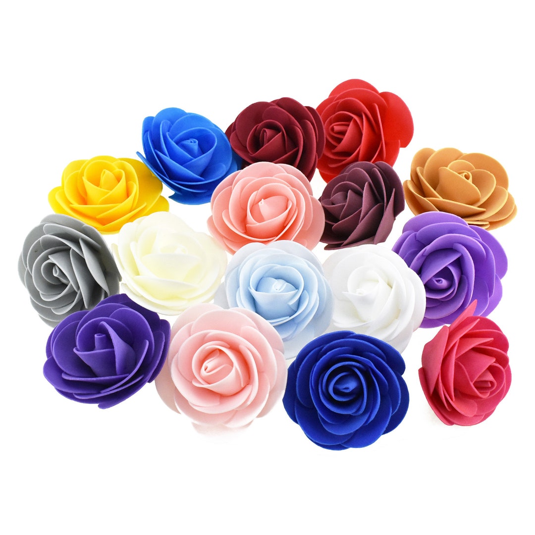 Craft Foam Roses 3inch 12count Etsy