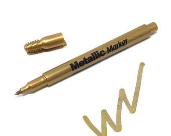 Metallic Gold Marker 1.2mm Fine Point, 5-Inch