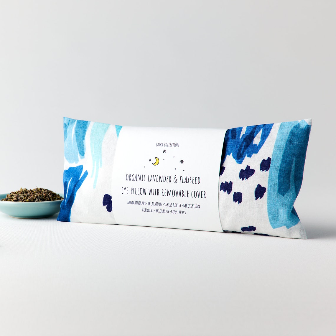 Organic Lavender Flaxseed Eye Pillow Weighted Eye Pillow Etsy