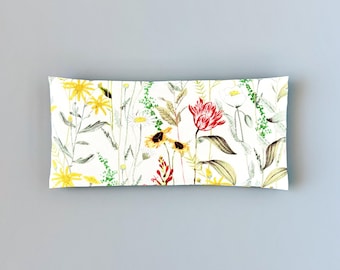 Organic Lavender & Flaxseed Eye Pillow with Removable Cover - Wildflowers