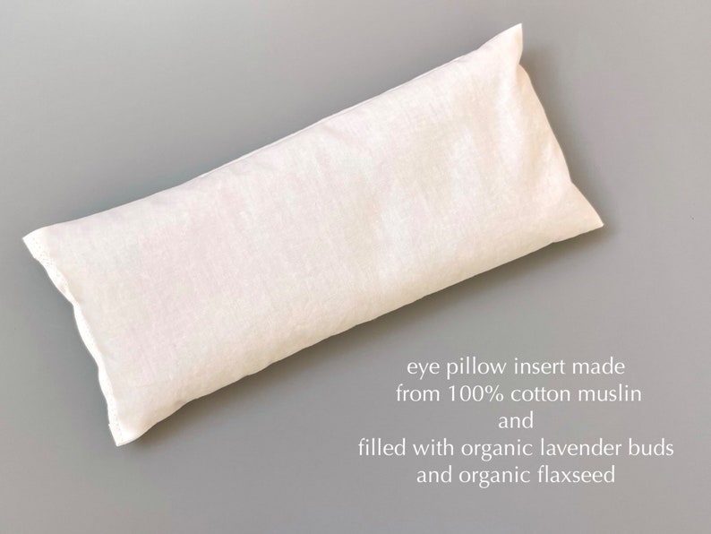 Organic Lavender Flaxseed Eye Pillow Weighted Eye Pillow Etsy