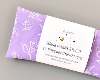 Scented Eye Pillow - White Daisy on Soft Purple