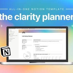 Notion Template || Notion Planner | Minimal Aesthetic Notion Dashboard | Digital Planner