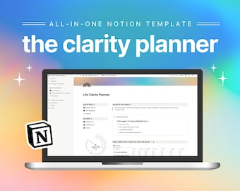 Notion Template || Notion Planner | Minimal Aesthetic Notion Dashboard | Digital Planner