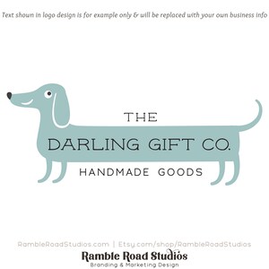 Dachshund Premade Logo Design - Web & Print Files + Watermarks! - Limited Edition! Perfect For Boutique, Gift Shop, Handmade Store + more!