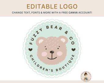 Sweet Bear Logo Design: Boutique Studio Branding