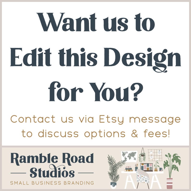 Floral Sewing Machine Logo Template: DIY Boutique Branding (Canva Editable, Instant Download) image 2