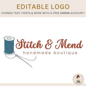 Nadel & Faden Logo Design: Sewing Shop Branding