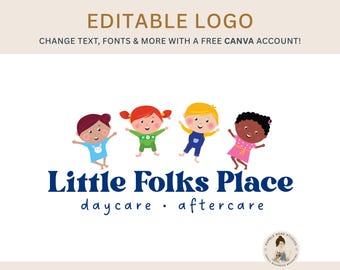 Happy Kids Logo Design: Childcare, Preschool Branding