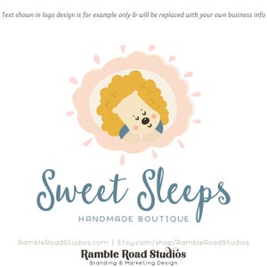 Diseño de logotipo prediseñado de Sleeping Lion Garden: ¡Archivos web + impresos + marcas de agua! - ¡Edición limitada! Ideal para boutiques, tiendas artesanales y mucho más.