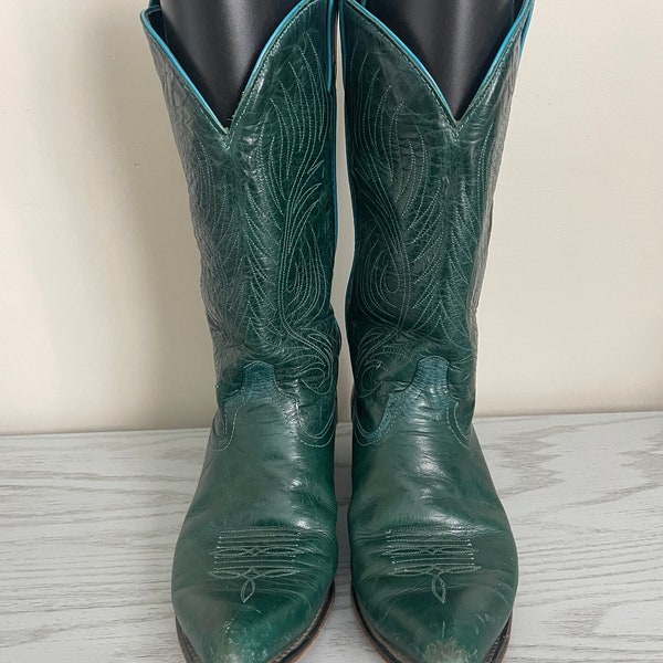 Turquoise Cowboy Boots - Etsy